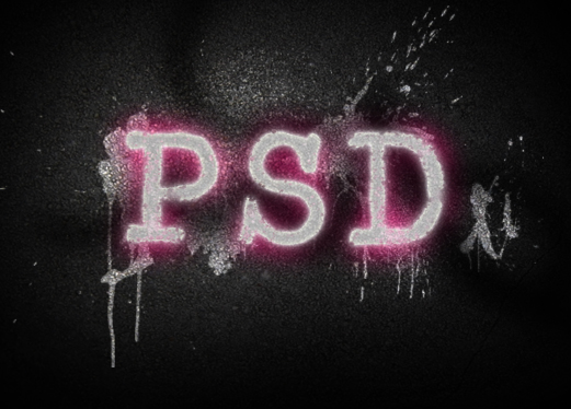 Spray Paint Text - psdlearning.com